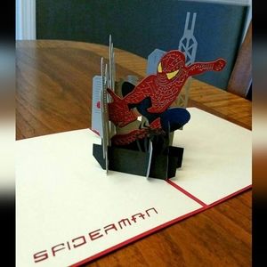 4 Pop-up 3D Cards - Spiderman, SpongeBob, Unicorn, and Minions